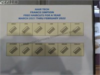 Free Haircuts for a year!