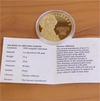 American Mint The Second Amendment Thomas Jefferso