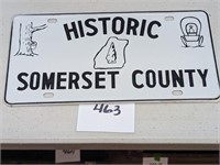Historic Somerset County License Plate