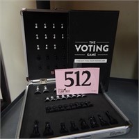 THE VOTING GAME & LIKE NEW CHESS/BACKGAMMON SET