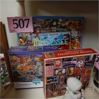 JIGSAW PUZZLES, QTY 3