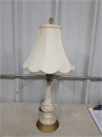 WHITE LAMP WITH SHADE - 26"