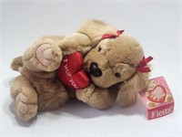 "I WUF You" Dog Teddy Bear Fiesta