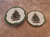 Vintage Yule Tide Christmas Plates