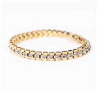 Jewelry 14kt Yellow Gold Diamond Bracelet
