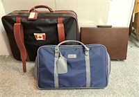 Traveler's lot! Including suitcases and