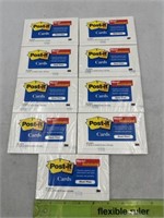 NEW Lot of 9-50ct Post it Restickable Note Cards