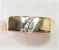 40R- 10k gold men's 2 diamond ring -$1,950