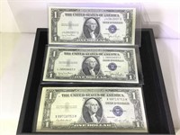 Pr. Unc. 1935 $1 Silver Certificate notes and