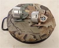 5 GAL PAIL LID W/CAMO COVER, SOUTHBEND 120 REEL,