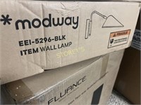 NEW Modway Black Wall Lamp