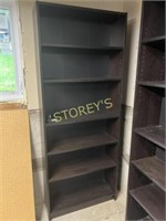* 6 Shelf Wood Bookcase - 32 x 11 x 80