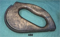 Unusual curved file with closed wooden handle