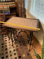 Table Made From Old Sewing Machine Stand