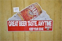 Sharp's Miller Beer Metal  Advertising Sign 15