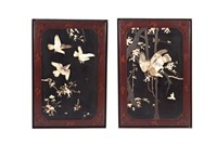 PAIR OF JAPANESE LACQUER SCREENS