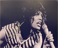Autograph Mick Jagger Photo