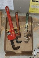 Box of Pipe Wrenches (BS)