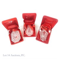 Waterford Crystal Holiday Ornaments (3)