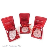 Waterford Crystal Holiday Ornaments (3)