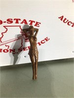 Vintage Carved Wood Nude Woman Nutcracker