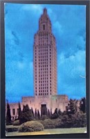 Vintage Louisiana Capitol Stamped PPC Postcard