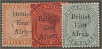 BRITISH EAST AFRICA #62 & #65-66 MINT FINE NG/H