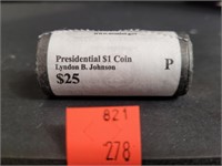 Presidential Dollar Lyndon B. Johnson P Mint 2015