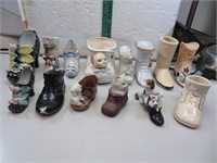 14 Vintage Porcelain Shoes