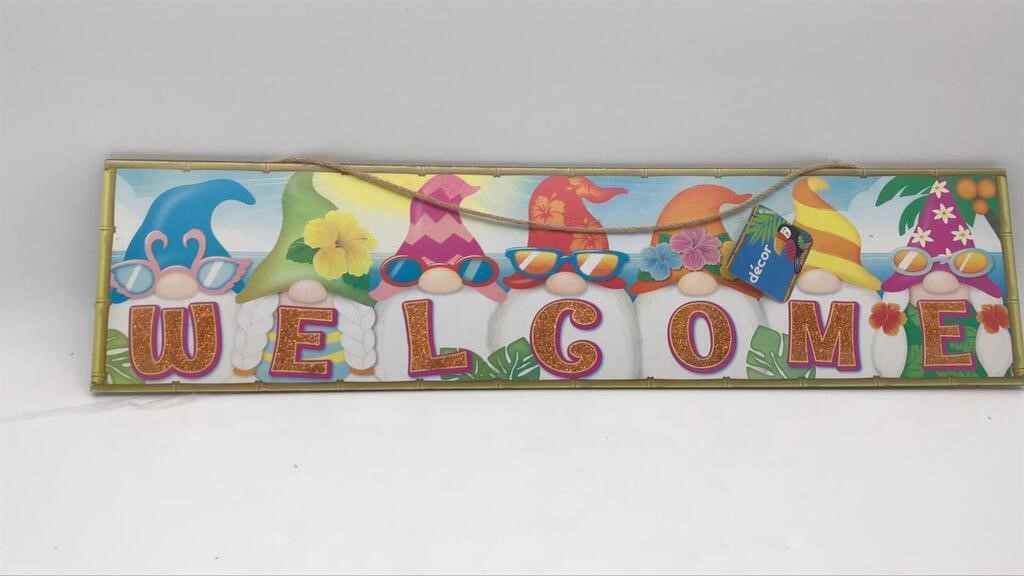 New Gnomes Summer/spring Welcome Sign