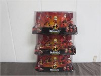 3 New In Package- Incredibles 2 --Family Figurine
