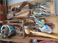 Lot: four flats of Assorted Tools