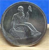 One Troy Ounce Seated Liberty Round