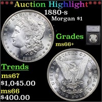 *Highlight* 1880-s Morgan $1 Graded ms66+