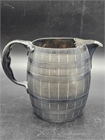 Heavy Silver Plate Barrel Style 5.5in Pitcher