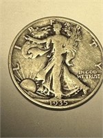1935D Walking Liberty Silver Half Dollar