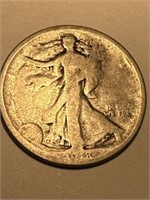 1918 Walking Liberty Silver Half Dollar