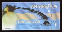 2007 Antarctica 1 Dollar Note