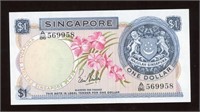 1967 Singapore 1 Dollar Note