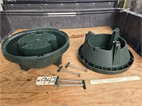 2 POLY TREE STANDS - 4 SCREWS
