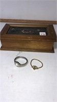 Jewelry box w 2 watches
