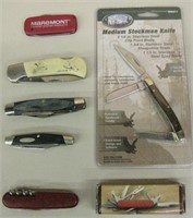 Lot of 7 Assorted Pocket Knives