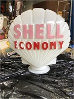 Original Shell Economy glass bowser globe