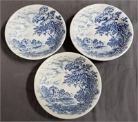 Wedgwood Countryside 5" Blue & White Plates