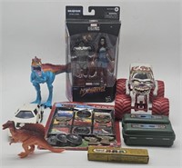 (DD) Ms Marvel figurine, dinosaurs, cars and more
