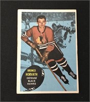 1961 Topps Hockey Card Bronco Horvath