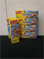 6 new boxes of 16 count zipper sandwich bags