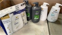 1 LOT 1-DOVE BODY WASH PUMPS 2PK./ 2-DOVE  MEN