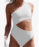 New (Size L)  One Piece Ribbed Swimsuit One