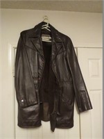 44 Tall Leather Shop Collection Leather Coat